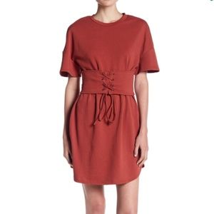 Corset Waist T-Shirt Dress